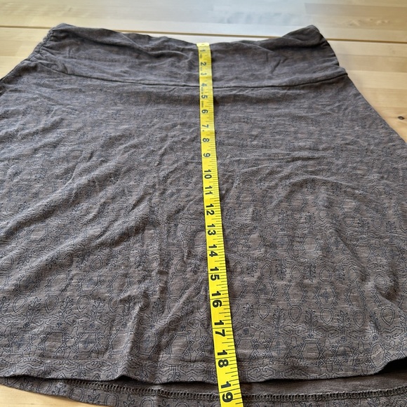 Toad&Co Brown Patterned Organic Cotton Skirt - Picture 7 of 7